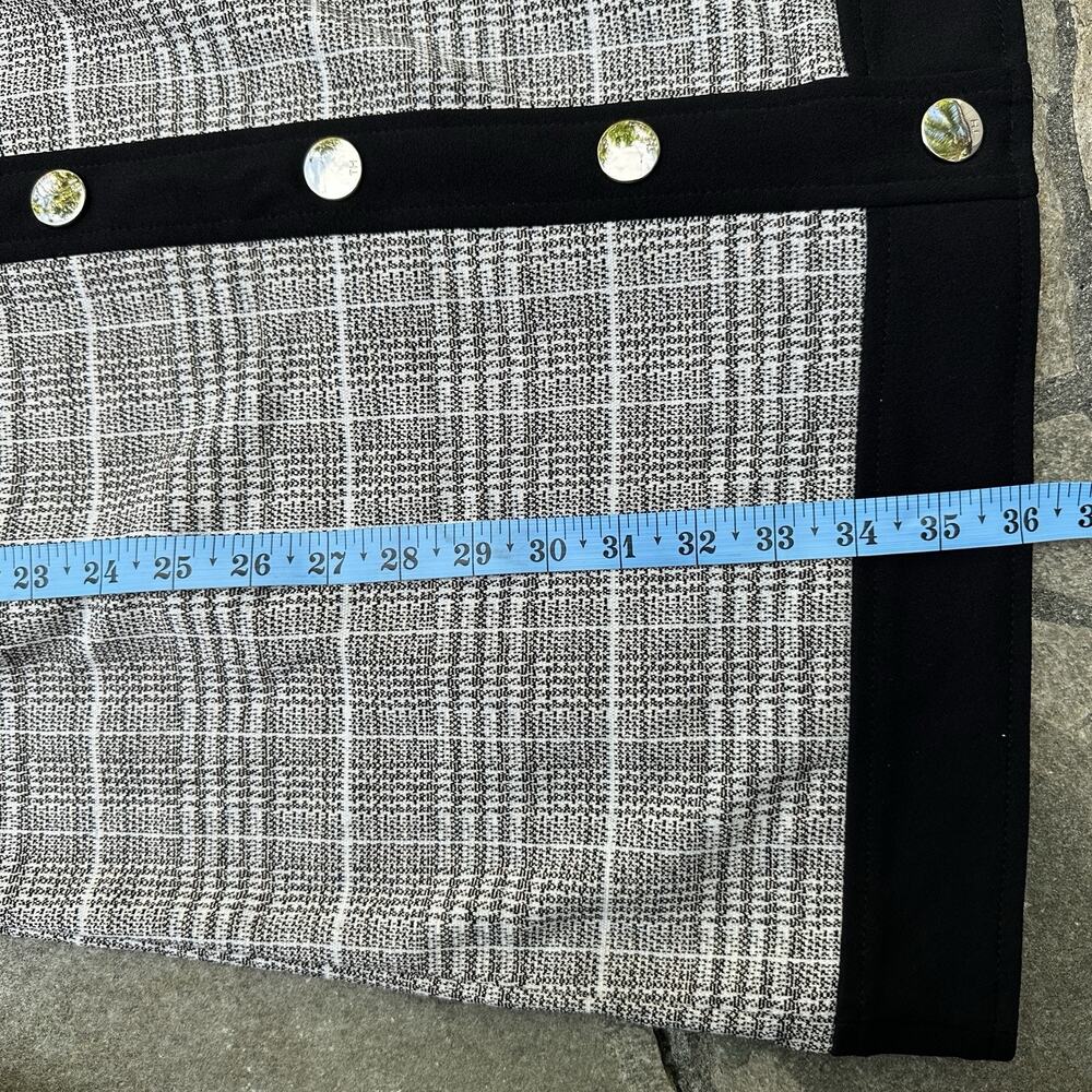 Tommy Hilfiger Dress Womens 10 Gray Plaid Sheath Career Office Glen Check - Picture 15 of 16